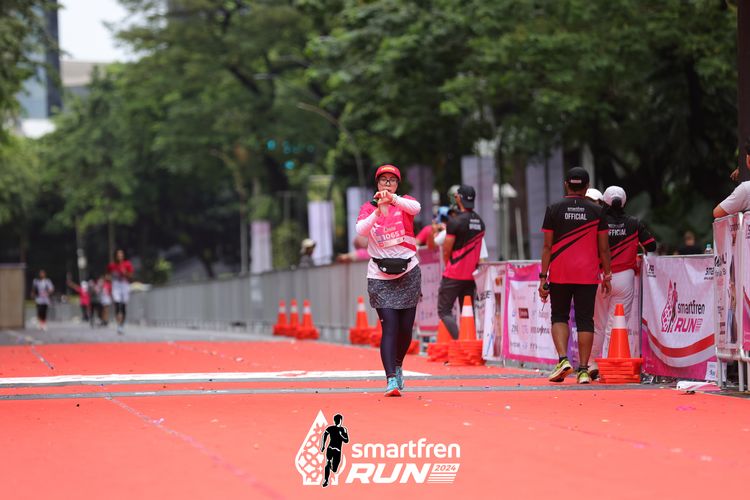Race photo from Smartfren Run 2024