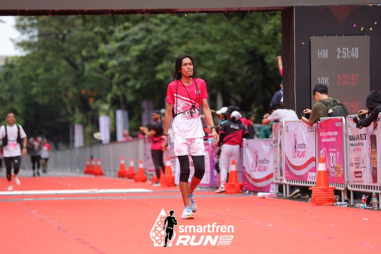 Race photo from Smartfren Run 2024