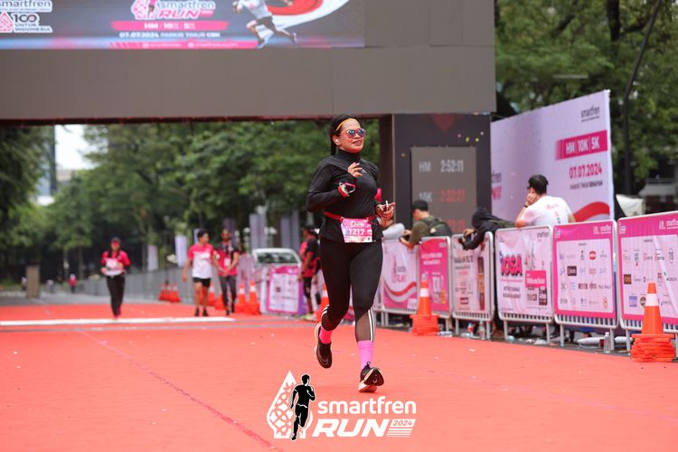 Race photo from Smartfren Run 2024
