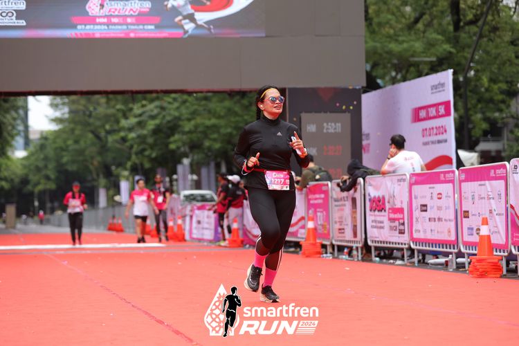 Race photo from Smartfren Run 2024