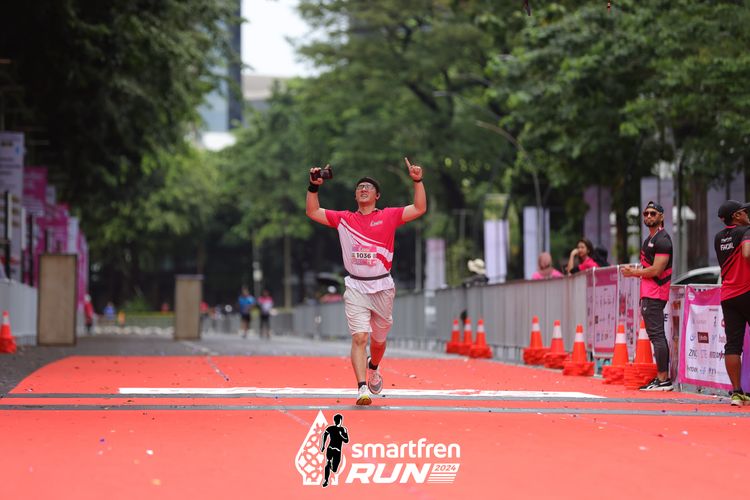 Race photo from Smartfren Run 2024