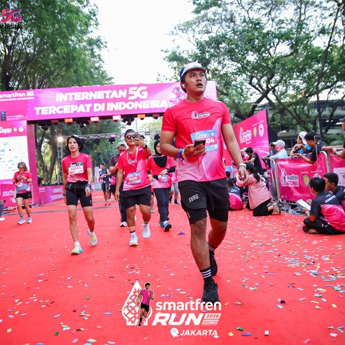 Race photo from SMARTFREN RUN 2026