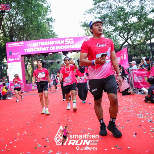 Race photo from SMARTFREN RUN 2026