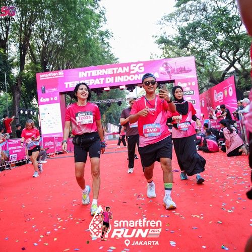 Race photo from SMARTFREN RUN 2026