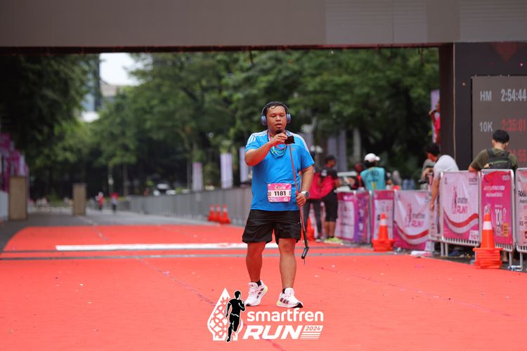 Race photo from Smartfren Run 2024