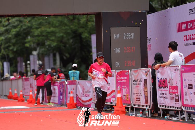 Race photo from Smartfren Run 2024