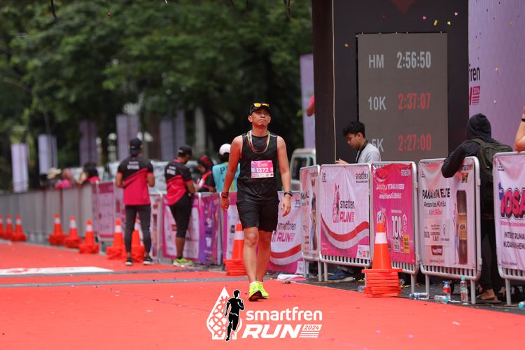 Race photo from Smartfren Run 2024