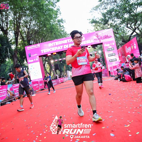 Race photo from SMARTFREN RUN 2026