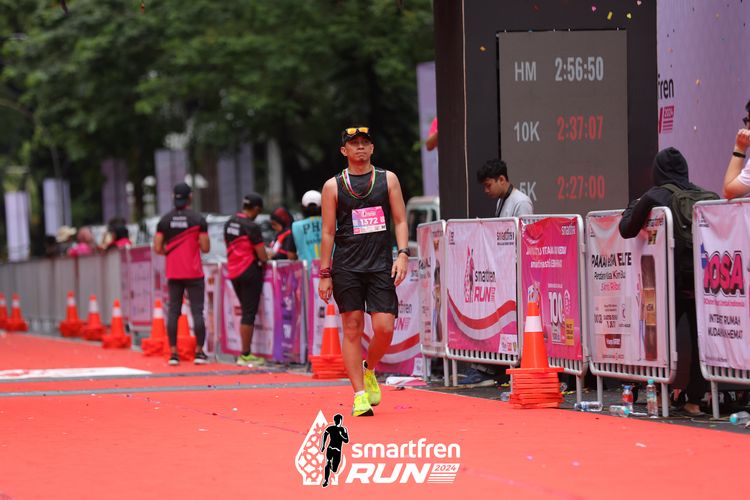 Race photo from Smartfren Run 2024