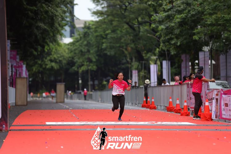 Race photo from Smartfren Run 2024