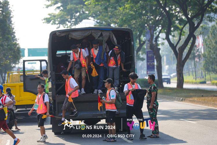 Race photo from BAF LIONS RUN 2024