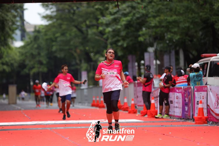 Race photo from Smartfren Run 2024