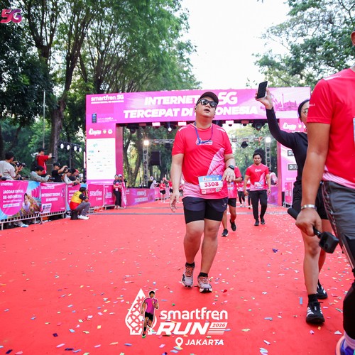 Race photo from SMARTFREN RUN 2026