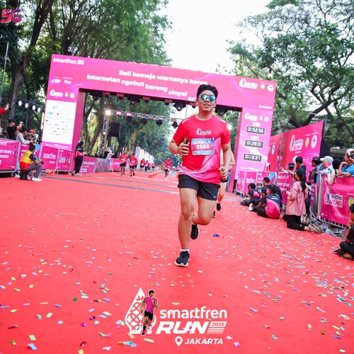 Race photo from SMARTFREN RUN 2026