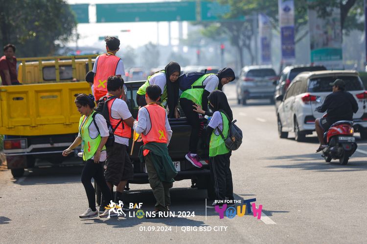 Race photo from BAF LIONS RUN 2024
