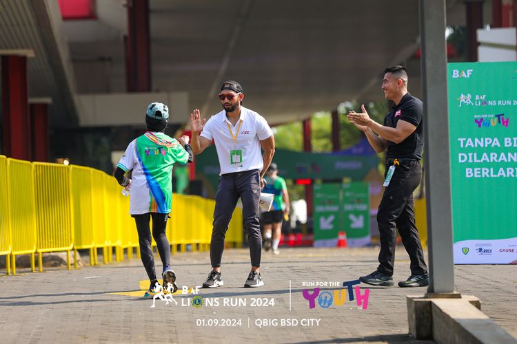 Race photo from BAF LIONS RUN 2024