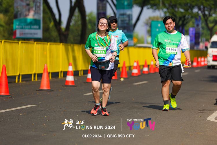 Race photo from BAF LIONS RUN 2024