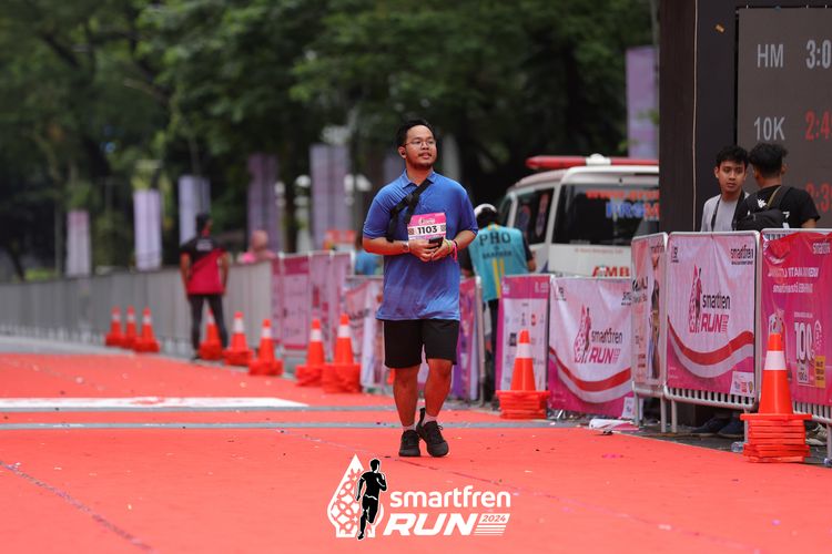 Race photo from Smartfren Run 2024