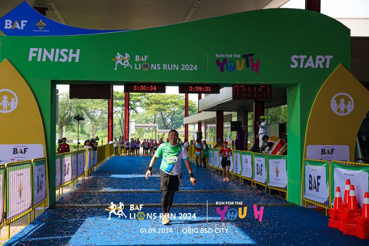 Race photo from BAF LIONS RUN 2024