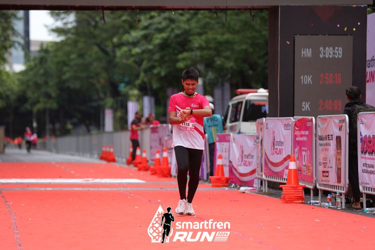 Race photo from Smartfren Run 2024