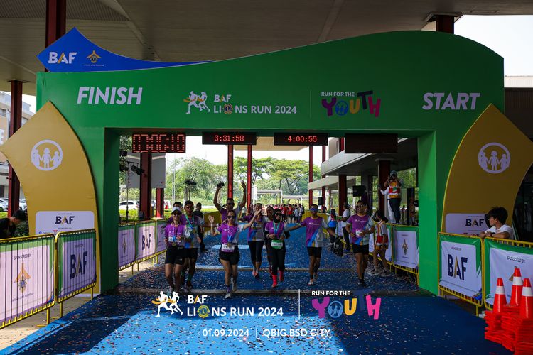 Race photo from BAF LIONS RUN 2024