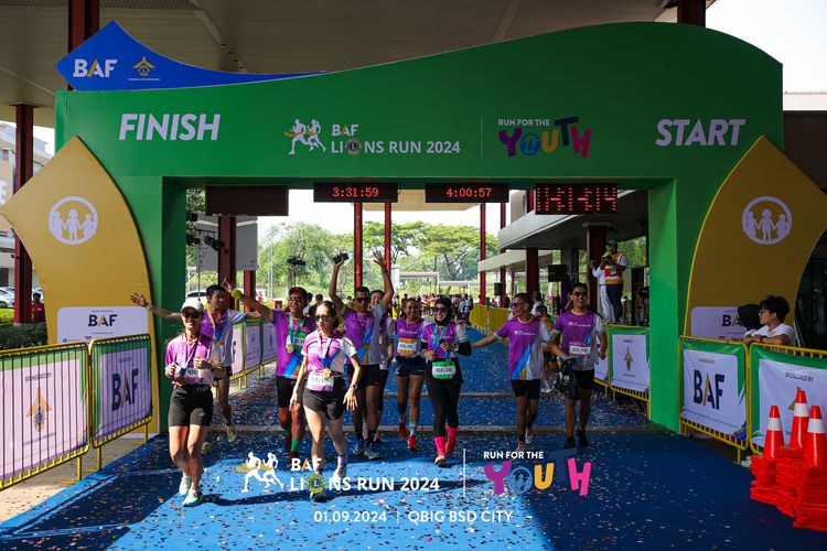 Race photo from BAF LIONS RUN 2024
