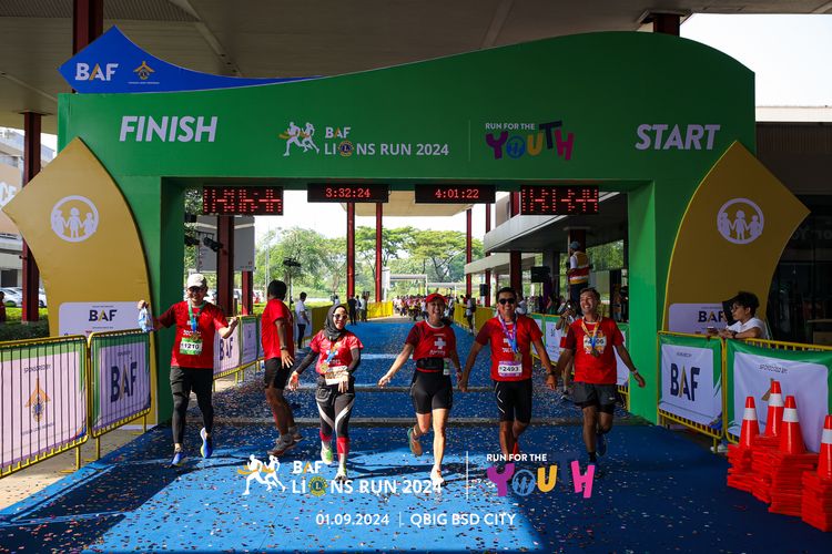Race photo from BAF LIONS RUN 2024
