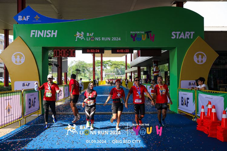 Race photo from BAF LIONS RUN 2024