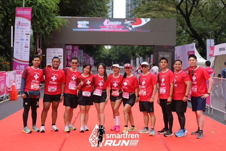 Race photo from Smartfren Run 2024