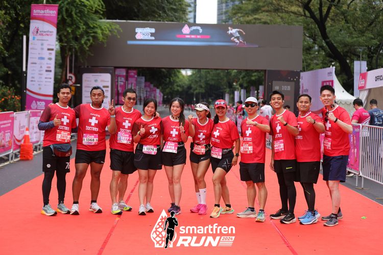 Race photo from Smartfren Run 2024