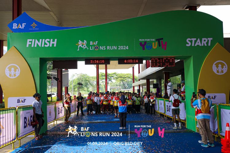 Race photo from BAF LIONS RUN 2024
