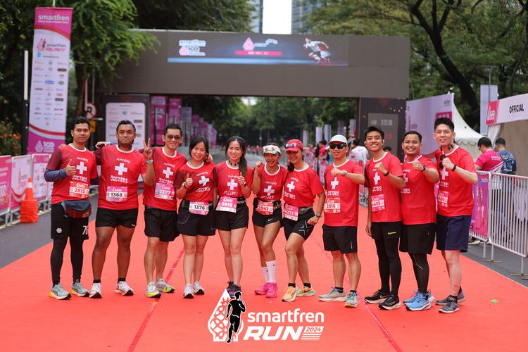Race photo from Smartfren Run 2024