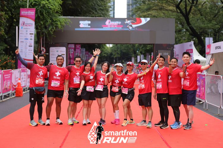 Race photo from Smartfren Run 2024