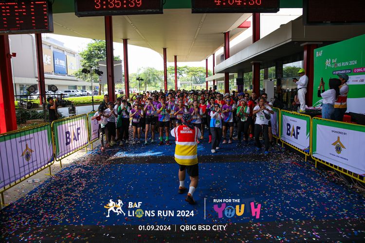 Race photo from BAF LIONS RUN 2024