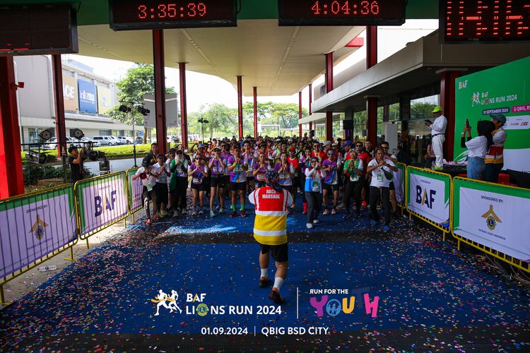 Race photo from BAF LIONS RUN 2024