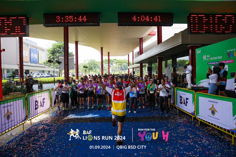 Race photo from BAF LIONS RUN 2024