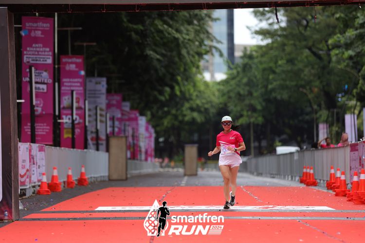 Race photo from Smartfren Run 2024