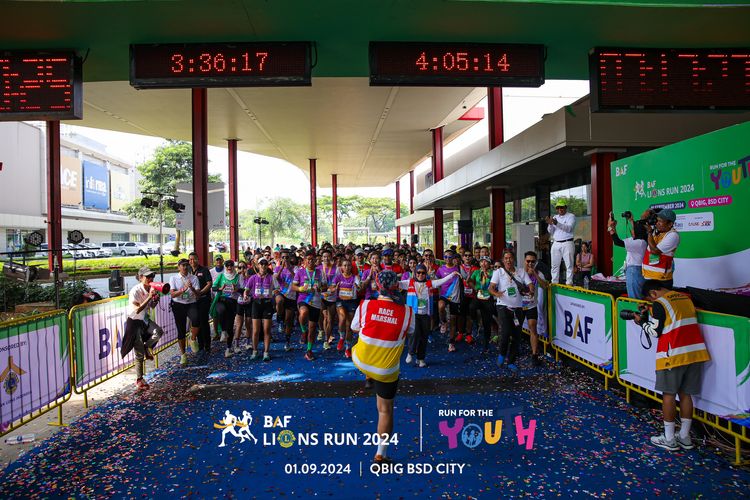 Race photo from BAF LIONS RUN 2024