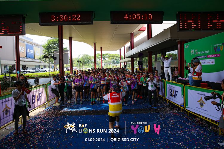Race photo from BAF LIONS RUN 2024