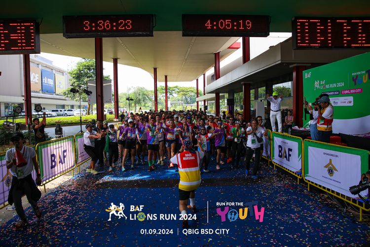 Race photo from BAF LIONS RUN 2024