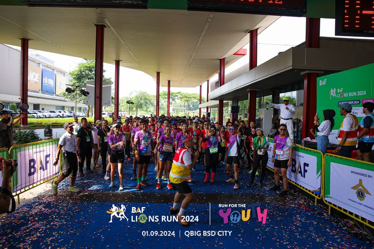 Race photo from BAF LIONS RUN 2024