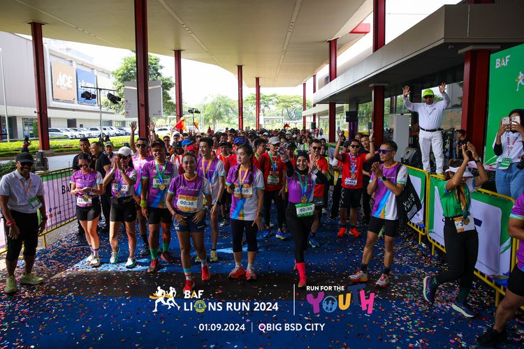Race photo from BAF LIONS RUN 2024