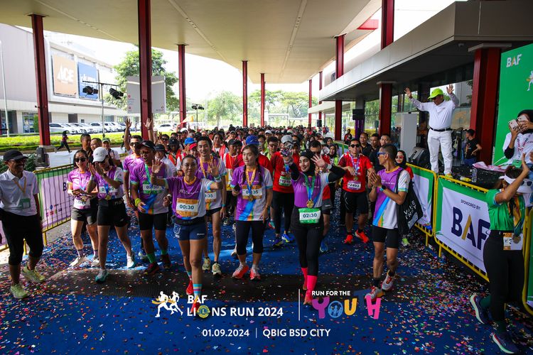 Race photo from BAF LIONS RUN 2024