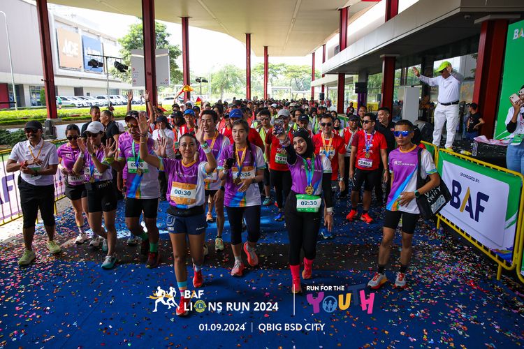 Race photo from BAF LIONS RUN 2024