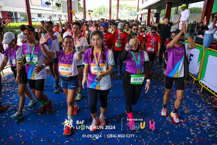 Race photo from BAF LIONS RUN 2024