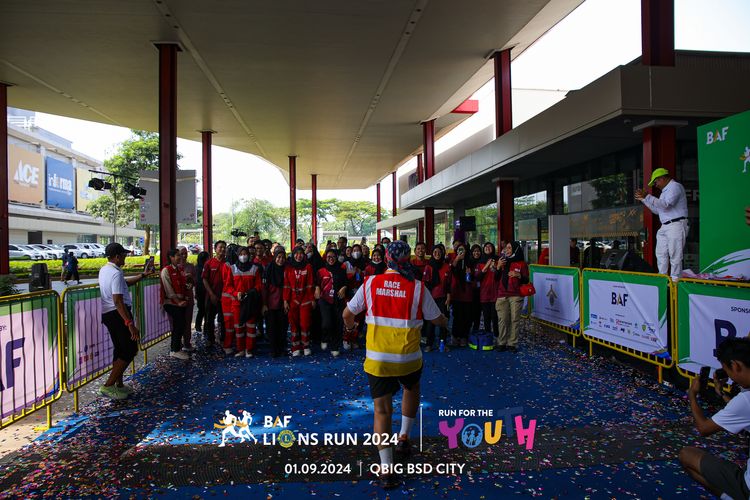 Race photo from BAF LIONS RUN 2024