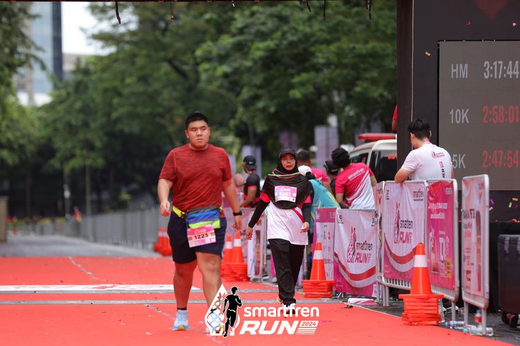 Race photo from Smartfren Run 2024