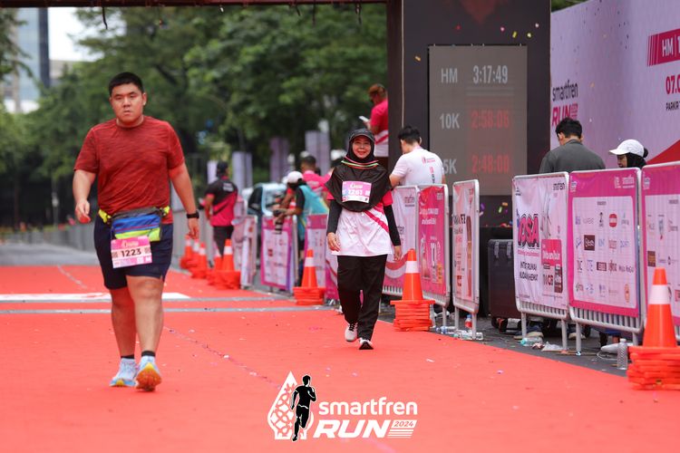 Race photo from Smartfren Run 2024