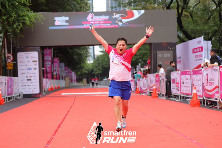 Race photo from Smartfren Run 2024