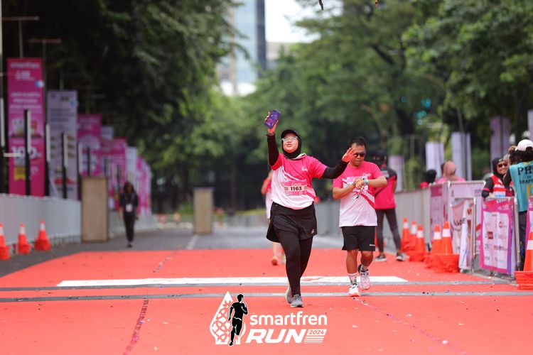 Race photo from Smartfren Run 2024